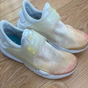 Slip-On Nike Shoes - White and Peach